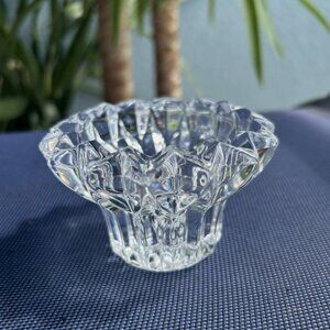 Vintage 1970's Cristal D'Arques France Cheverny Lead Crystal Taper Candle Holder